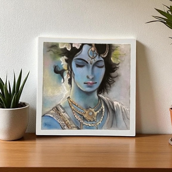 Sree Krishna - Soft Pastel Art