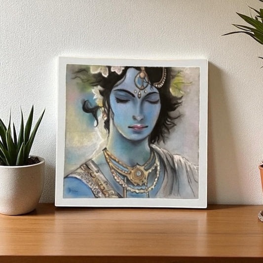 Sree Krishna - Soft Pastel Art